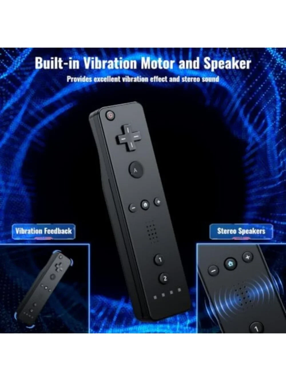 4-Pack Motion Plus Wii Remote Controllers with Silicone Cases - Gaming